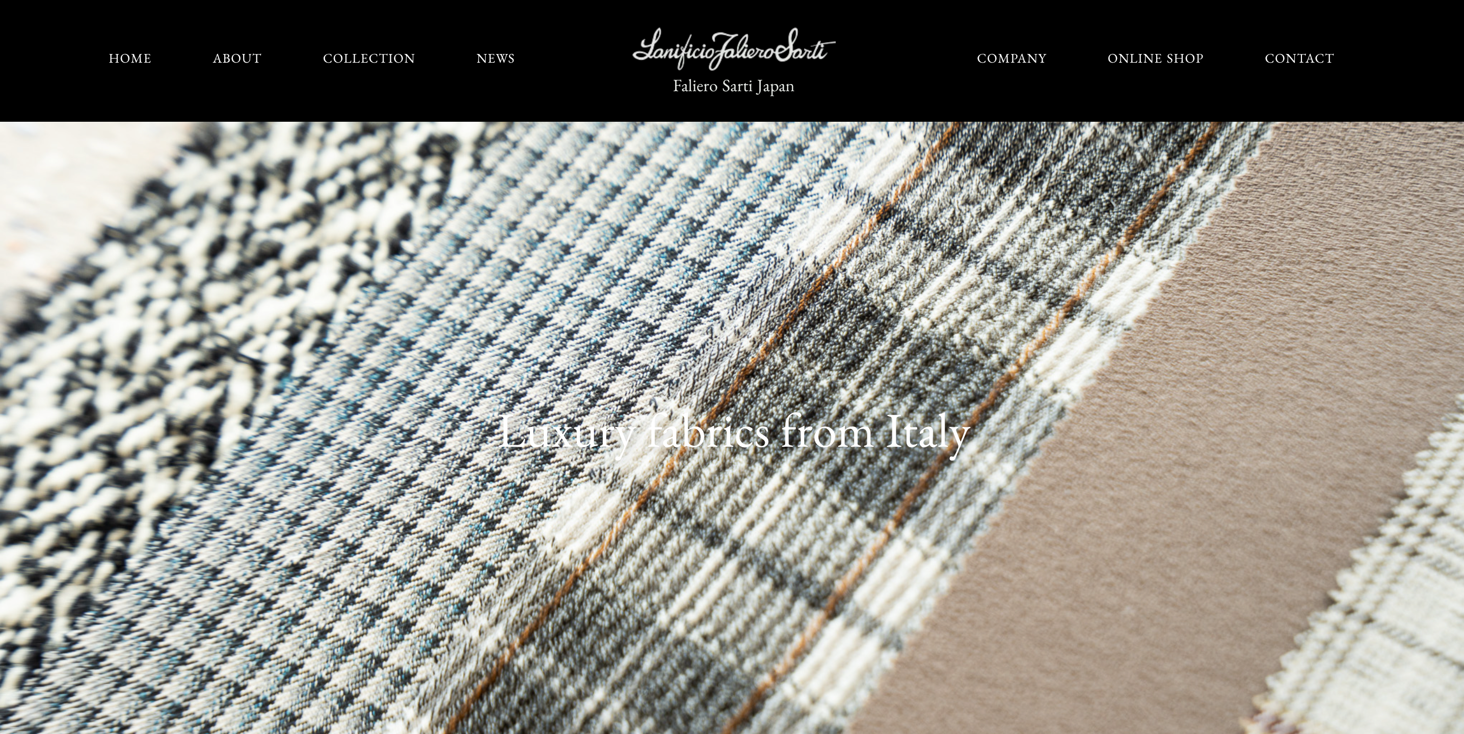 Faliero Sarti Japan website